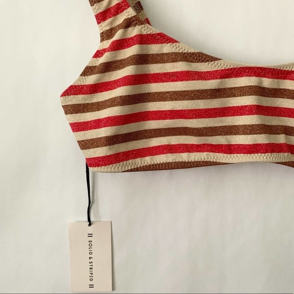 Solid & Striped Morocco Shimmer Bikini Top Size L - Picture 8 of 8